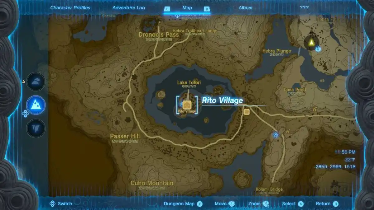 How to reach The Wind Temple in Tears of the Kingdom. Location of Rito Village.