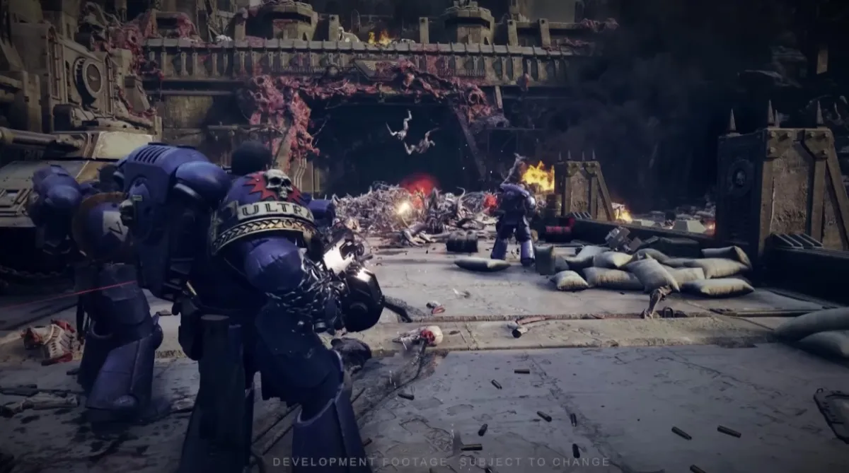 Warhammer 40,000: Space Marine 2 Gameplay Looks Very Gears of War with Chainsword Combat