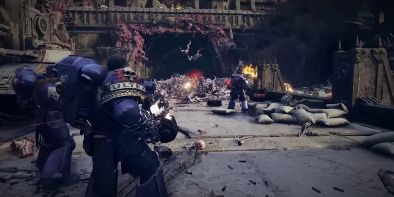 Warhammer 40,000: Space Marine 2 Gameplay Looks Very Gears of War with Chainsword Combat