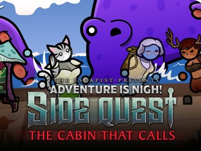 Adventure Is Nigh: Side Quest - The Cabin That Calls episode 3: A Deer Caught in Twilight, a creepy spinoff Escapist D&D campaign with DM Jack Packard and players Amy Campbell as Dabarella, Jesse Galena as Grinderbin, and JM8 as Susan. Bestiarum Games miniatures modules sponsor