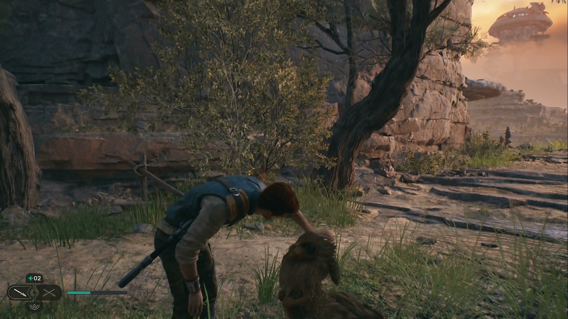 Star Wars Jedi: Survivor bogling petting