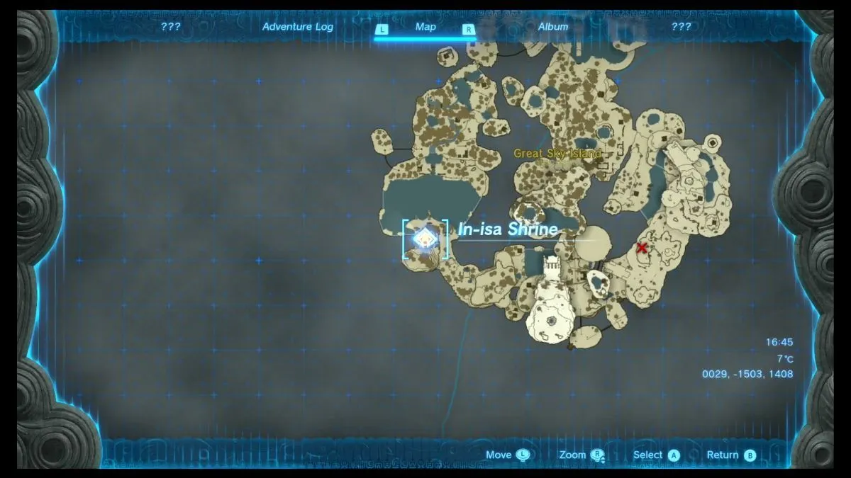 Location of the In-Isa Shrine in Tears of the Kingdom