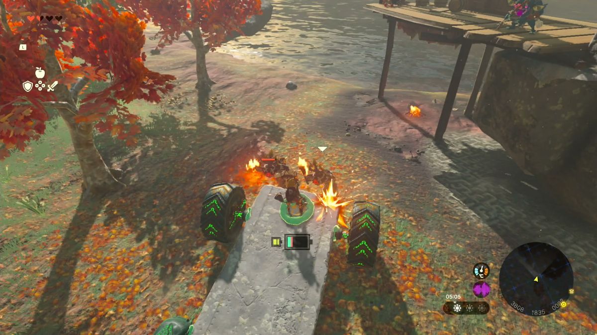 Can you drive over enemies in The Legend of Zelda: Tears of the Kingdom?