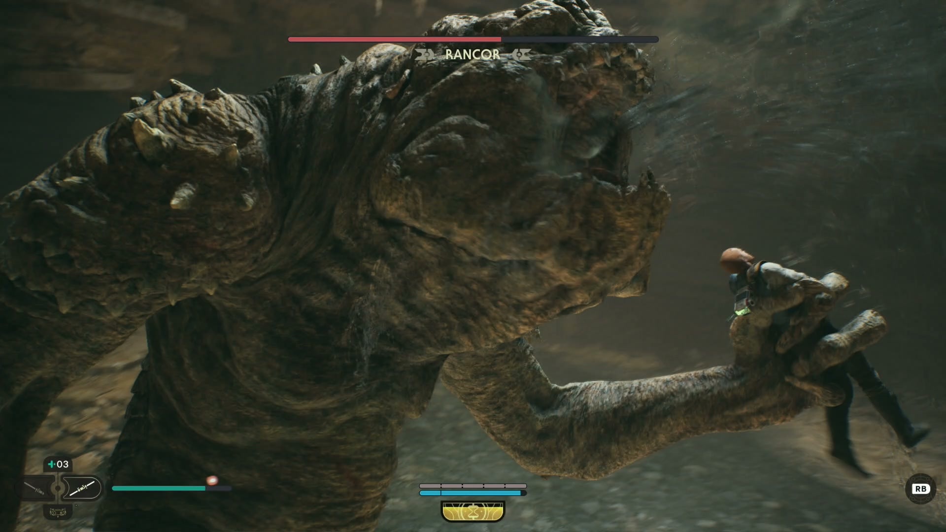 guide how to defeat beat Legendary Rancor in Star Wars Jedi: Survivor