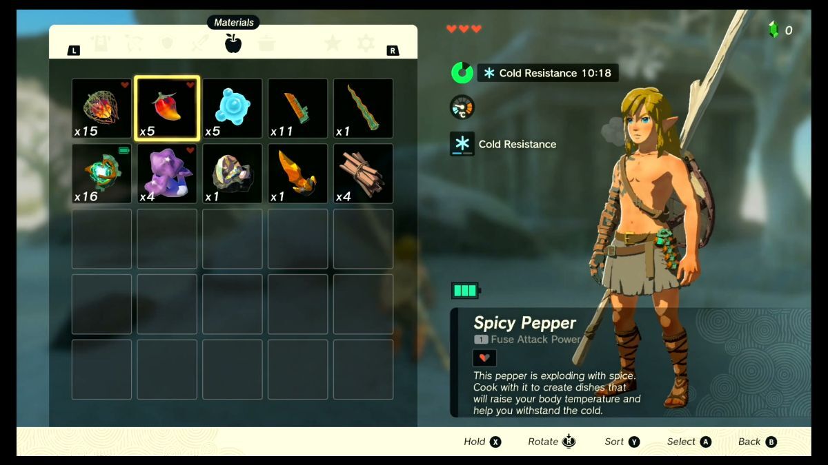 Here is everything you need to know about how to cook cold-resistant food in The Legend of Zelda: Tears of the Kingdom with Spicy Peppers.
