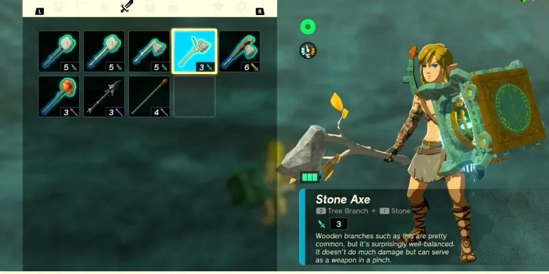 Here is everything you need to know about how to create an axe in The Legend of Zelda: Tears of the Kingdom, to make your tree-chopper.