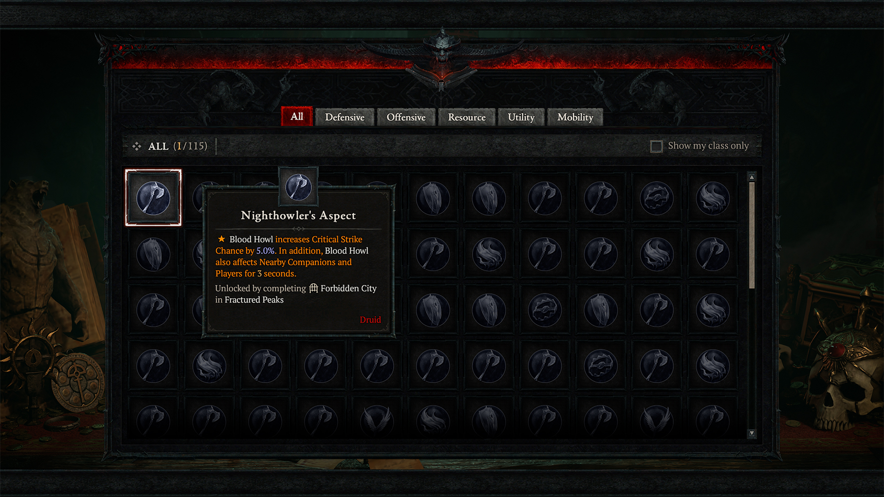 what Aspects are in Diablo 4, we will explain how to use each type: Defensive, Offensive, Resource, Utility, & Mobility.