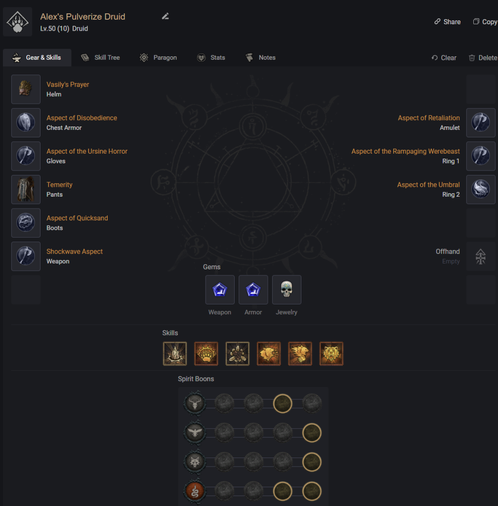 This guide covers the best Diablo 4 endgame Druid build to use once you enter Nightmare difficulty and grab a couple of Legendaries.