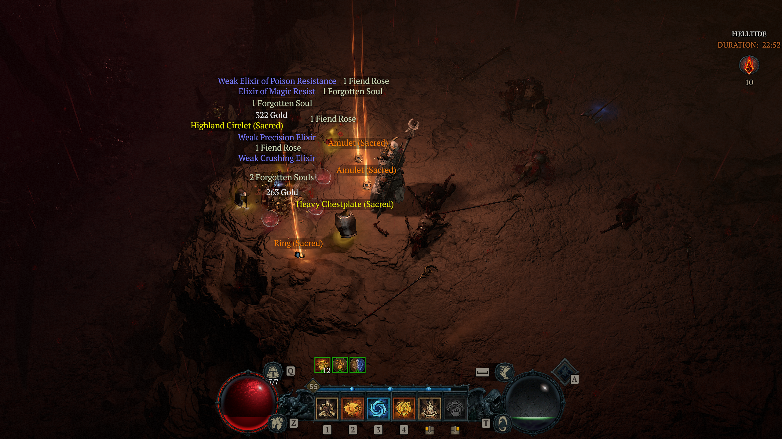 This guide explains in full what Helltide is on the map in Diablo 4 and how Aberrant Cinders factor into it to unlock rare Legendary gear.