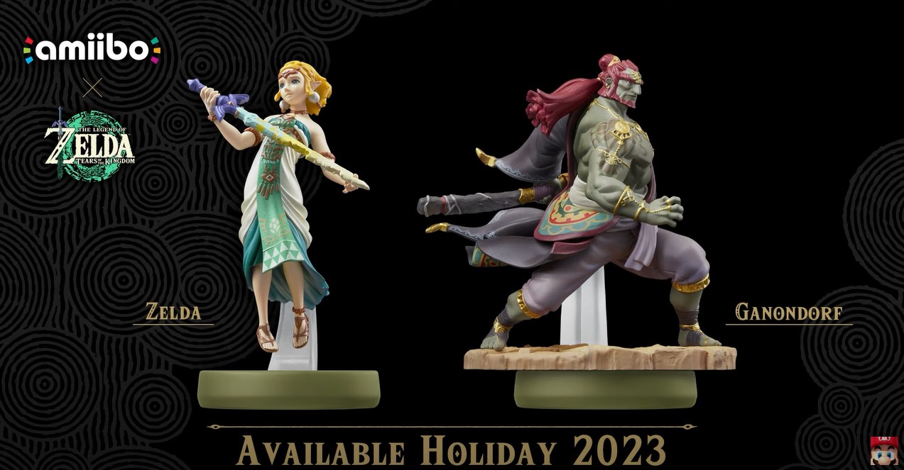 Nintendo has revealed Zelda and Ganondorf amiibo for The Legend of Zelda: Tears of the Kingdom, launching for holiday 2023.