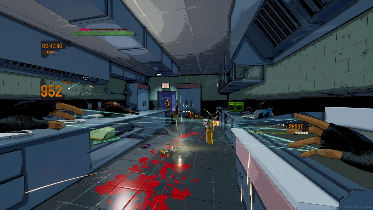 Stop Dead game Steam Next Fest demo preview: An FPS inspired by Doom, Portal, & Mirrors Edge, where if you stop moving for any reason whatsoever, you die.