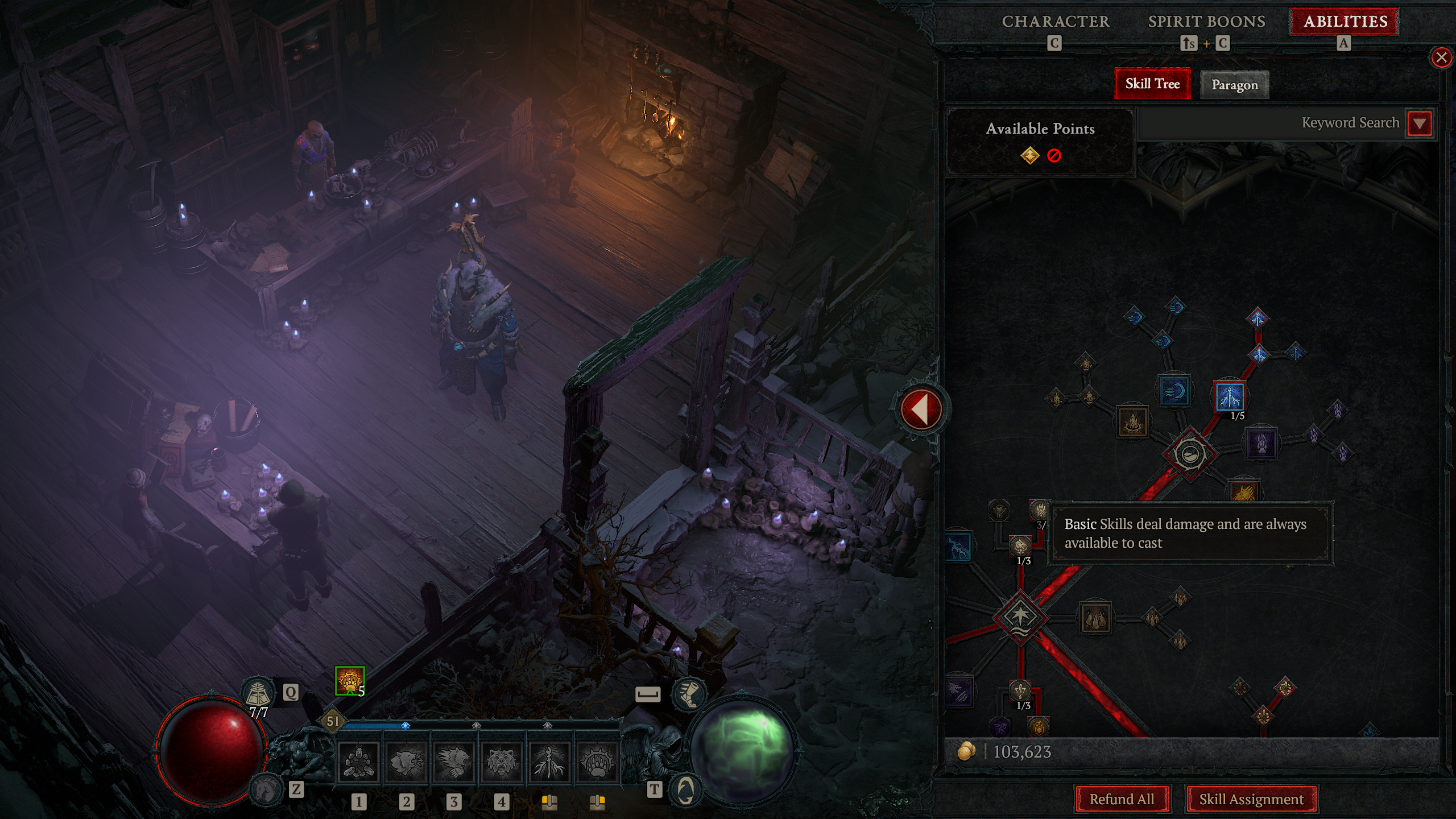 Diablo 4 basic attacks and skills