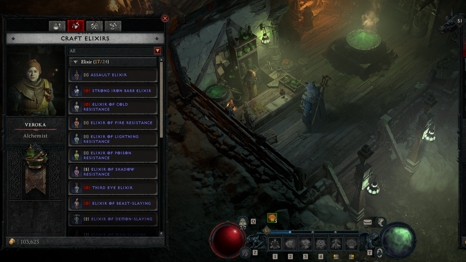 Diablo 4 elixir crafting