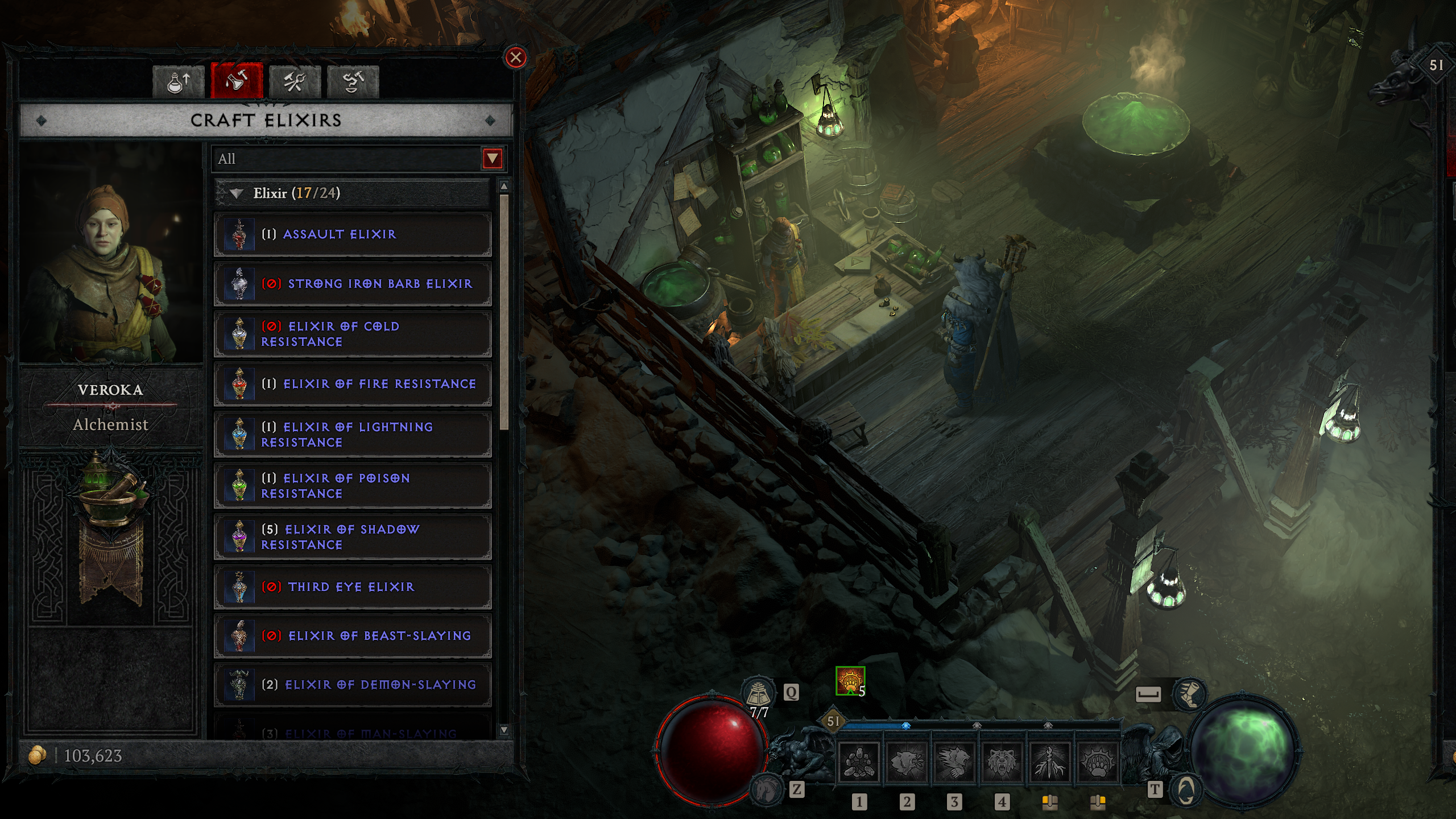 Diablo 4 elixir crafting