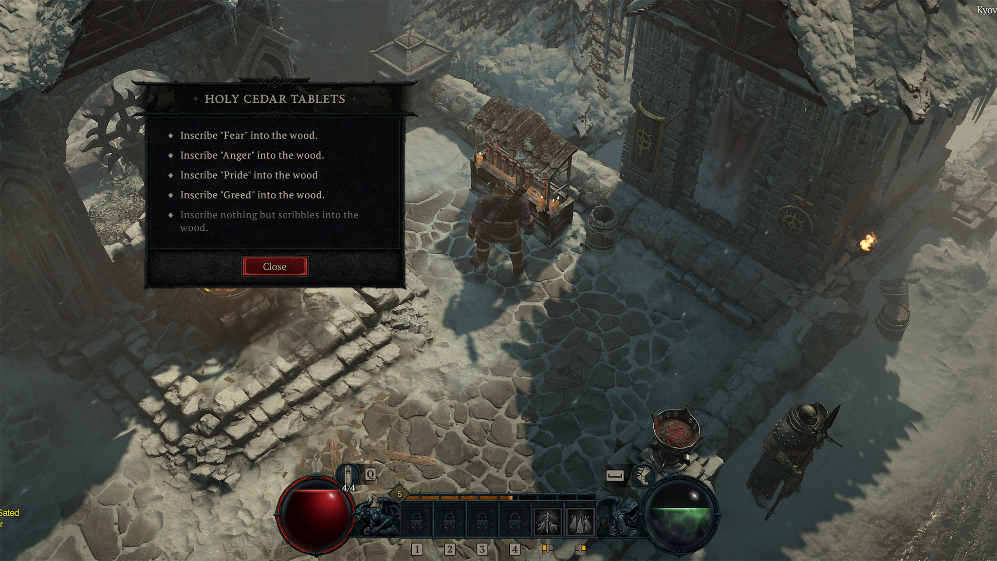 Here is what to inscribe on the Holy Cedar Tablet wood during the Rite of Passage quest in Diablo 4, to continue with confidence.