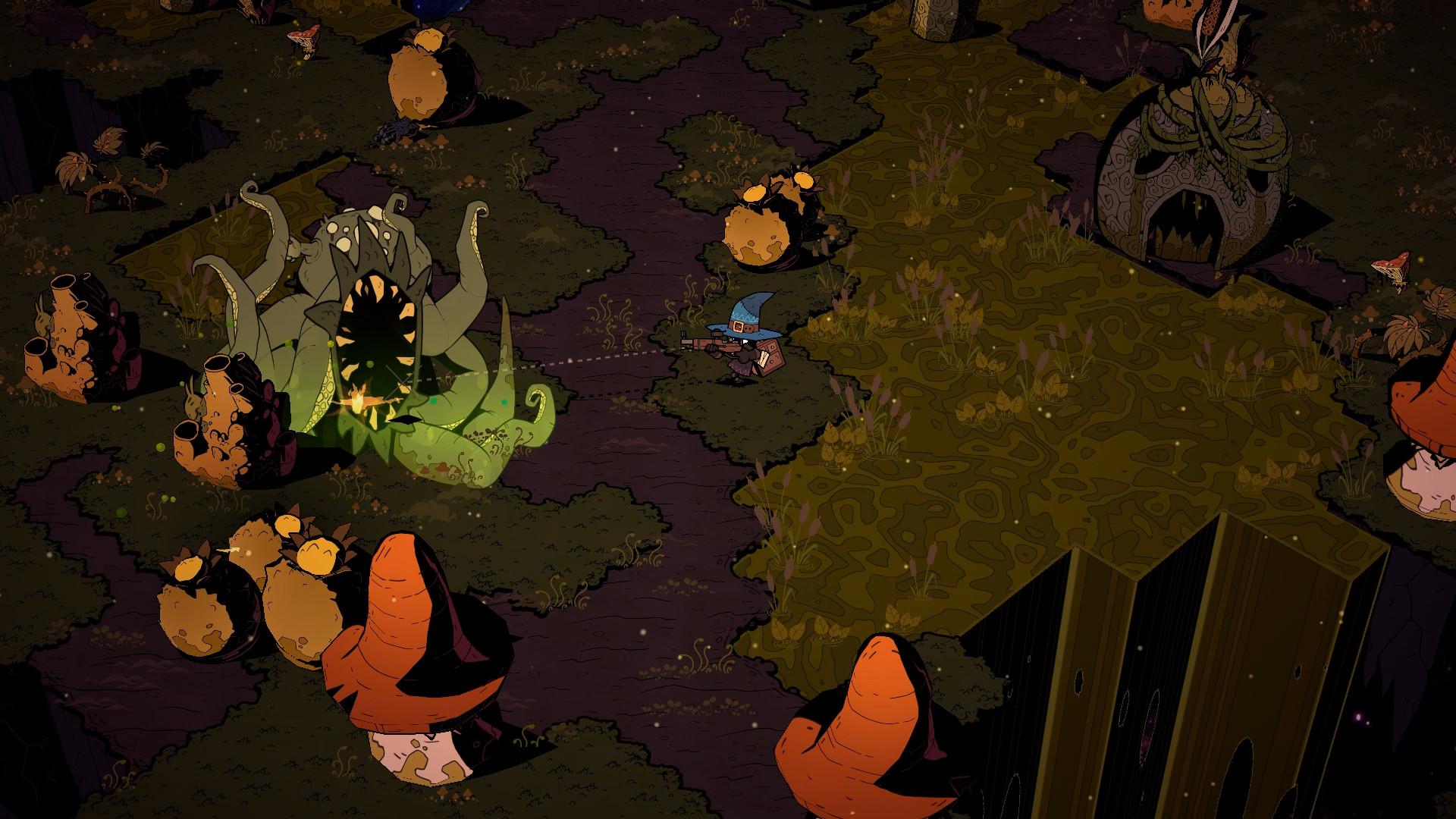 Preview - Wizard with a Gun from Galvanic Games and Devolver Digital has a strong premise, but Its demo gets bogged down in a heap of crafting systems.