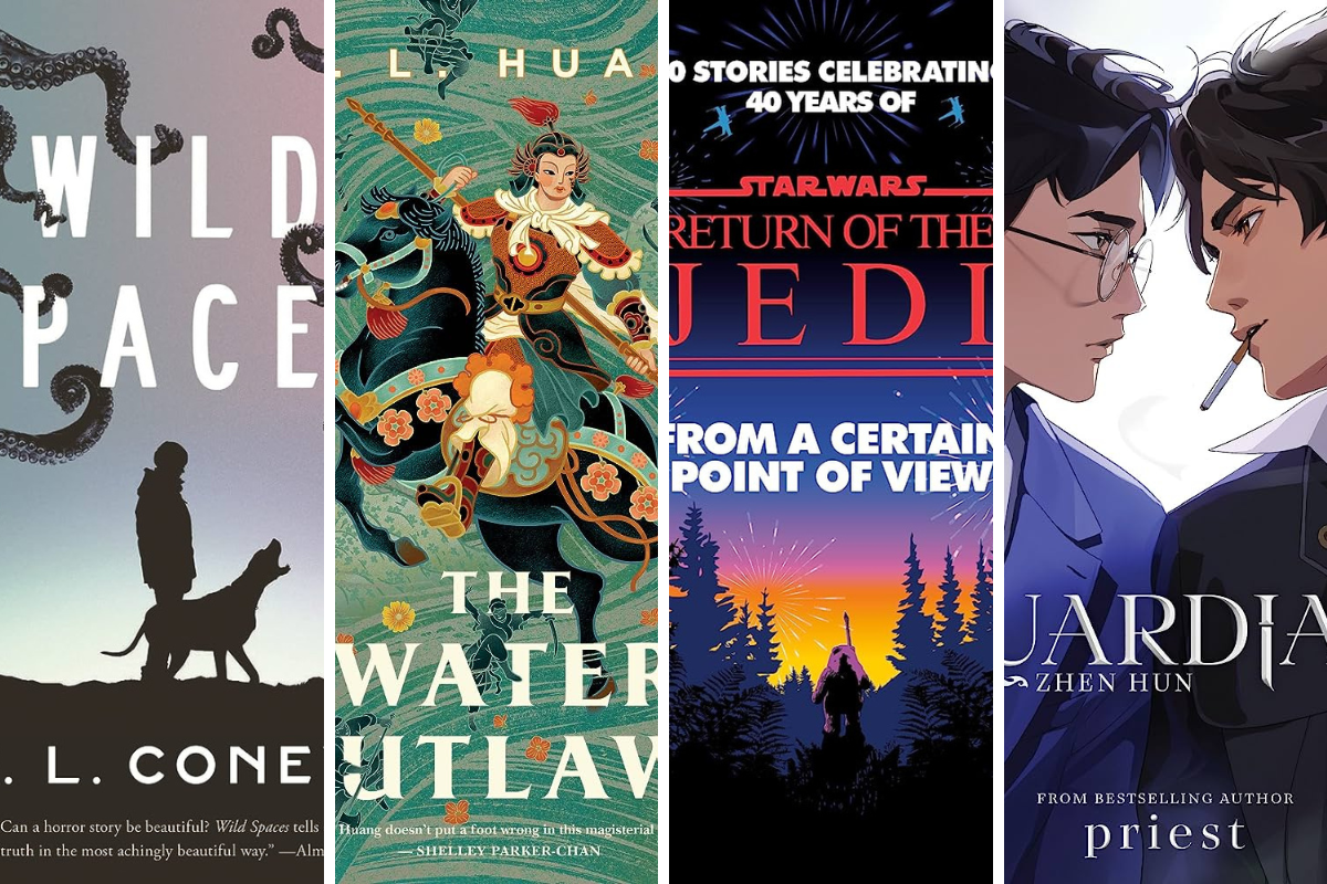 the best and most promising fantasy books novels coming in August 2023 - Wild Spaces Whalefall The Water Outlaws Guardian: Zhen Hun Star Wars From a Certain Point of View Return of the Jedi