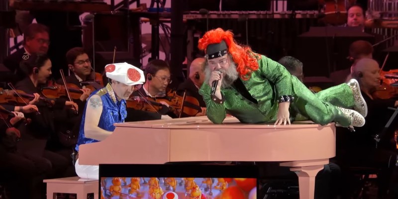Watch an official live concert video performance of Peaches by Jack Black and as made famous by The Super Mario Bros. Movie.