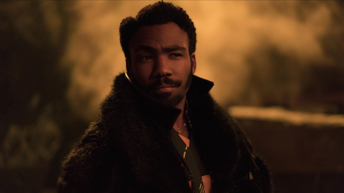 Donald Glover as Lando Calrission in Solo: A Star Wars Story. The actor will reportedly write a Star Wars series based on the character for Disney+.