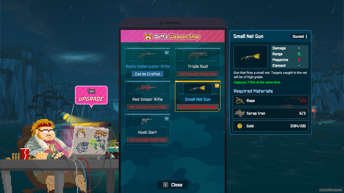 Here is how to get a Steel Net Gun in Dave the Diver via blueprints and upgrades to be able to catch a ton of fish, like tuna, at once.