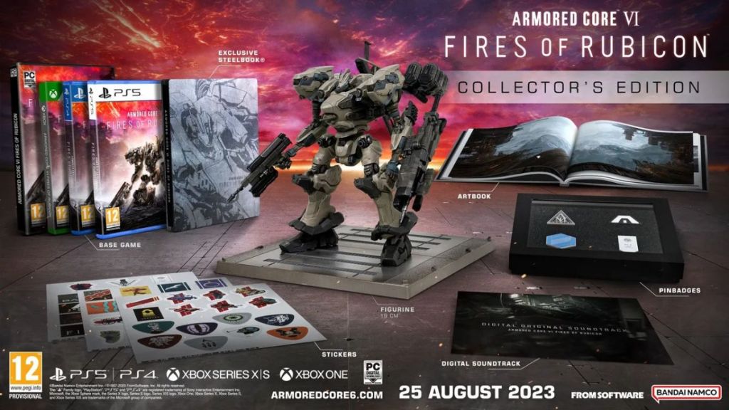 what are All Armored Core VI: Fires of Rubicon Preorder Bonuses - Launch, Collectors, Premium Edition