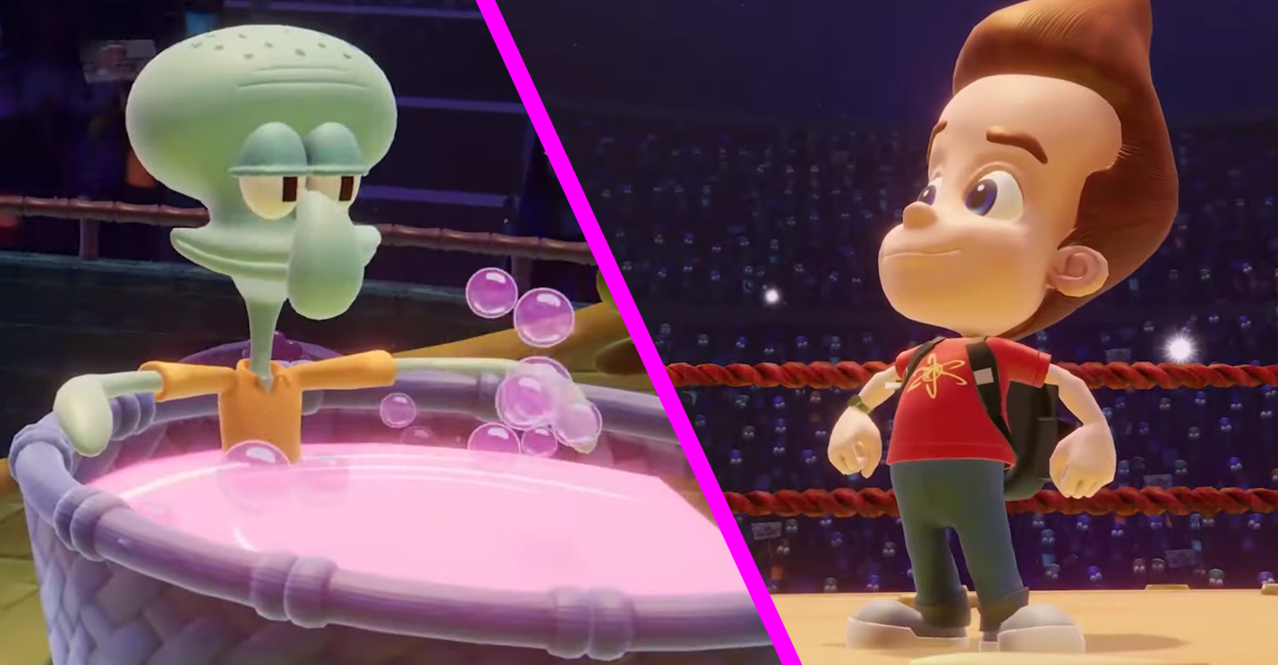 Nickelodeon All-Star Brawl 2 announcement trailer new characters Squidward Jimmy Neutron Fair Play Labs Ludosity GameMill Entertainment