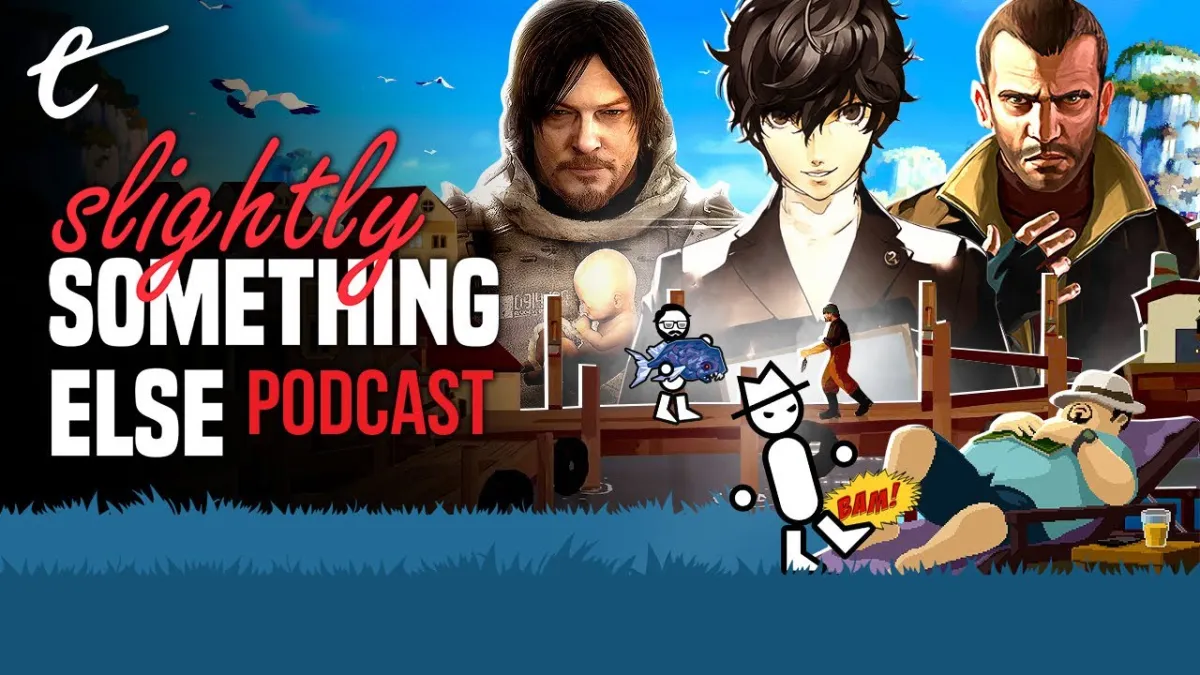This week on Slightly Something Else, Yahtzee and Marty discuss in-game jobs in video games - Persona 5 Grand Theft Auto IV Death Stranding