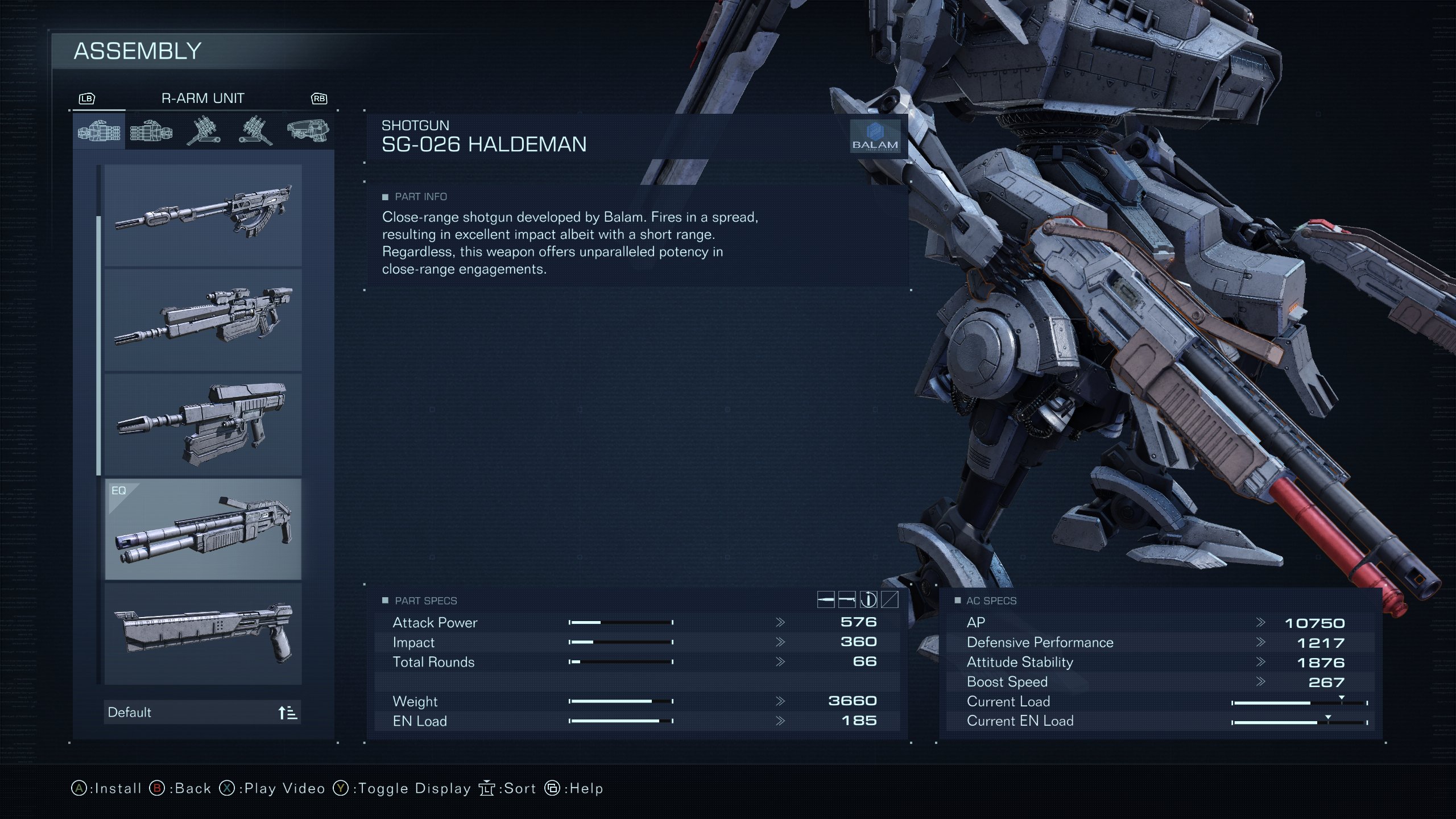 AC6 Halderman shotgun