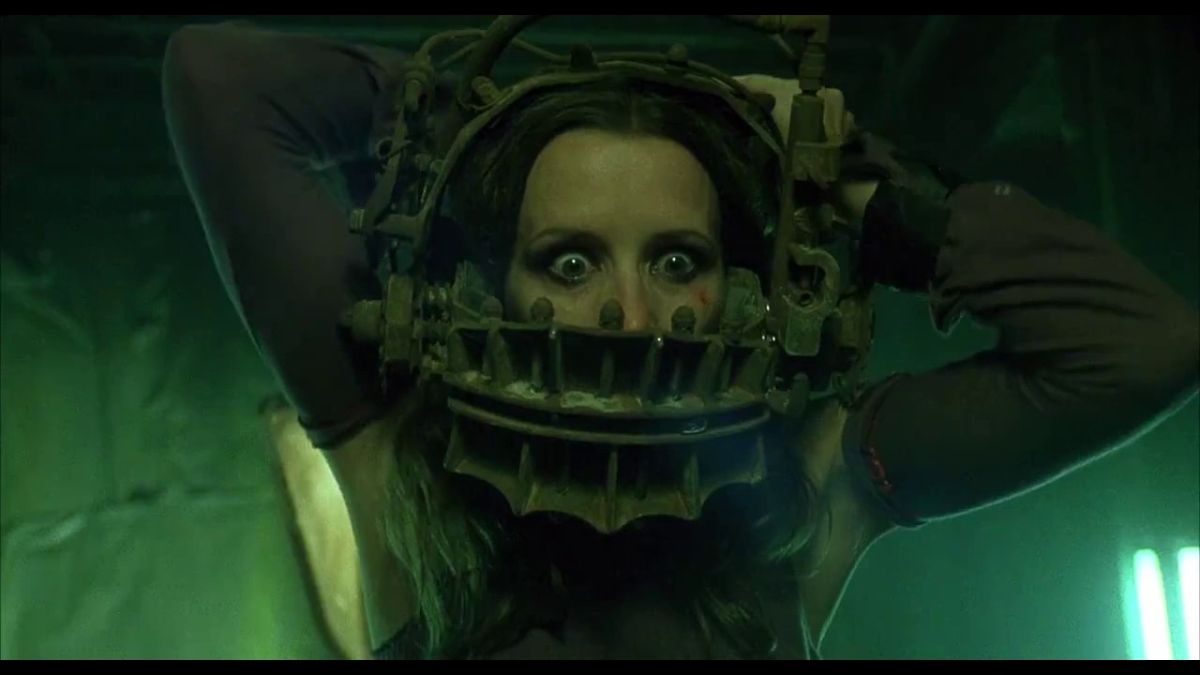 The best traps in the Saw movies - The image shows the iconic reverse bear trap from the first film.