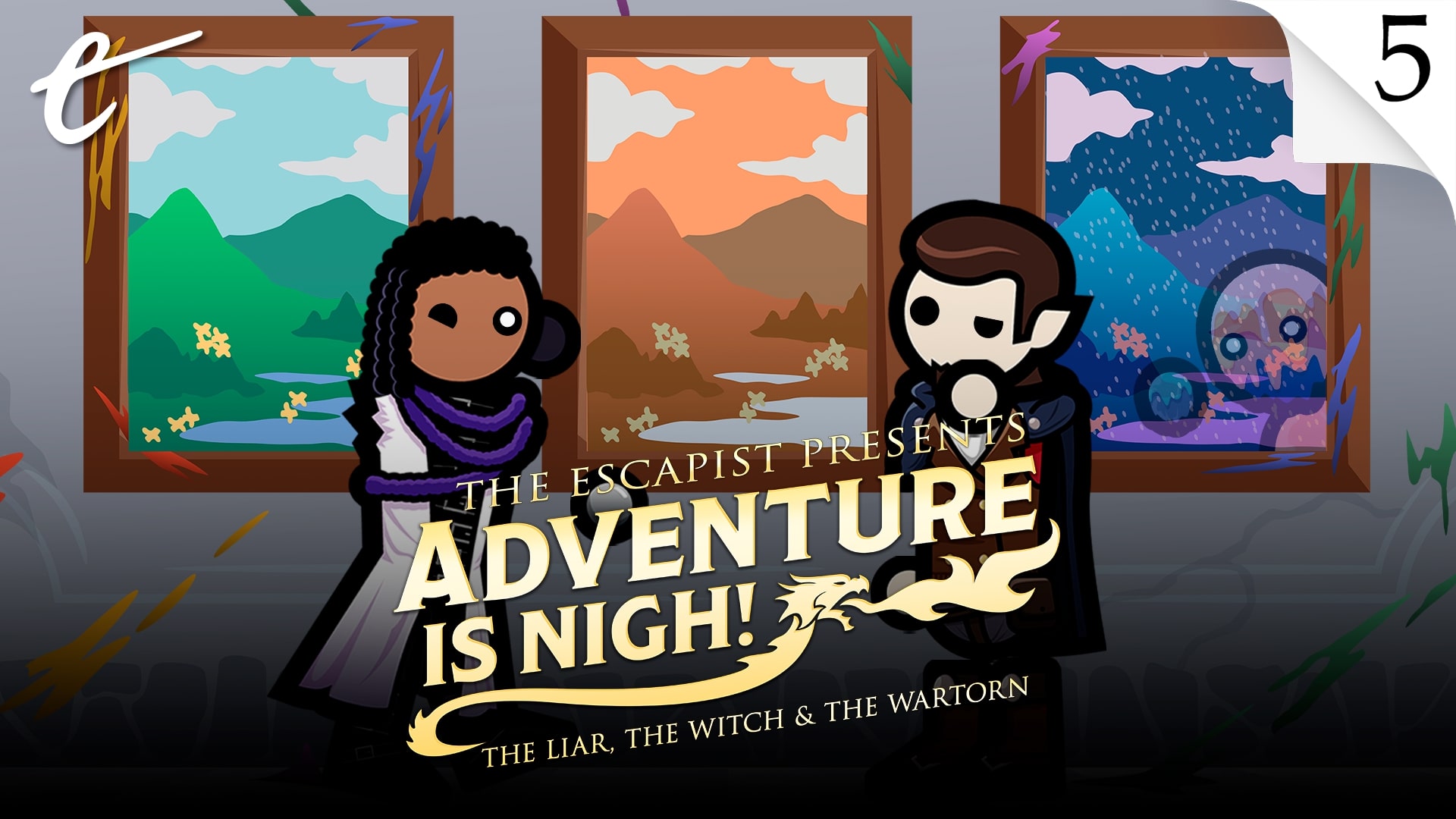 Adventure Is Nigh 3.05 "Paint the Town... Dead," featuring Jack Packard, Yahtzee Croshaw, KC Nwosu, Amy Campbell, and Jesse Galena.