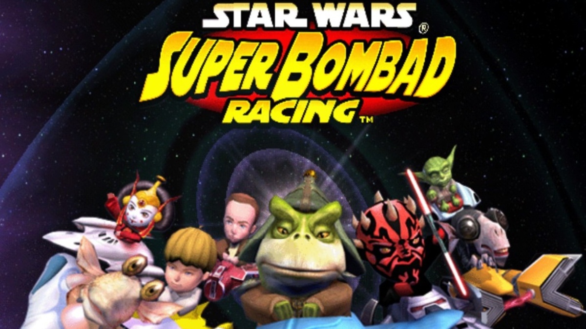 Star Wars: Super Bombad Racing menu screen