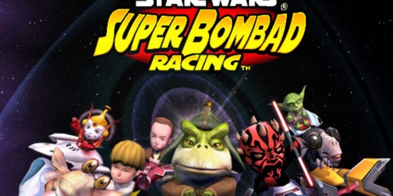 Star Wars: Super Bombad Racing menu screen