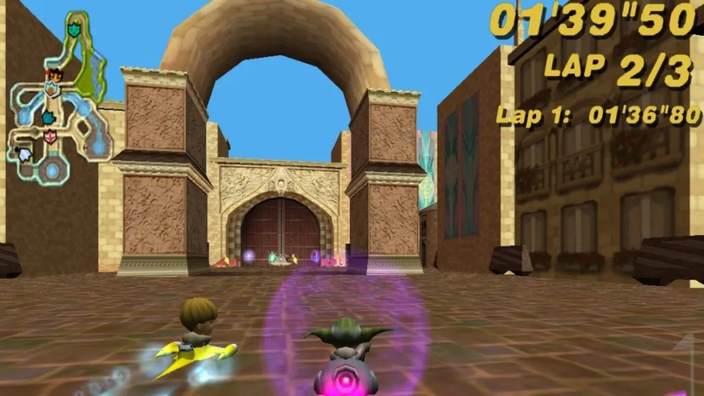 Theed circuit in Star Wars: Super Bombad Racing