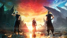 Key art of Zack, Cloud, and Sephiroth in Final Fantasy VII Rebirth