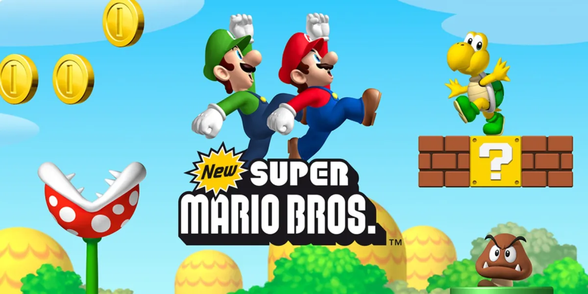 Cabecera de Nuevo Super Mario Bros.