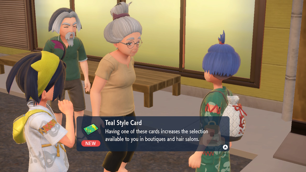 Pokemon Scarlet Teal Style Card