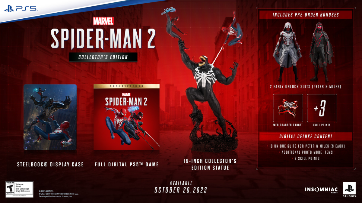 Estatua de la edición de coleccionista de Spider-Man 2 Venom.