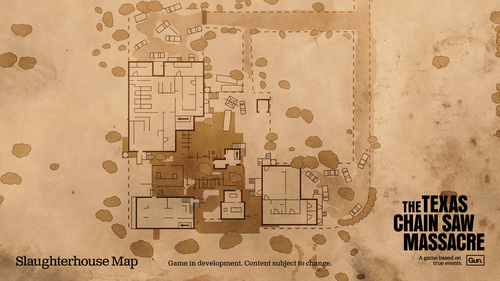 Texas Chainsaw Massacre Maps. This image shows the Slaughter House map.
