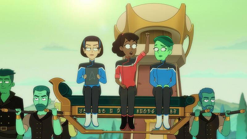 In season 4 episode 4, "Something Borrowed, Something Green," Star Trek: Lower Decks explores Orion, and the way Star Trek has historically portrayed the pirates.