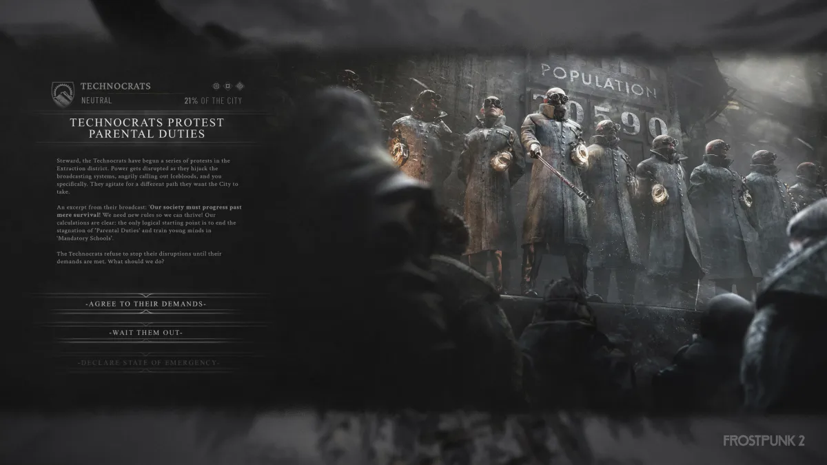 Frostpunk 2 gameplay preview 11 Bit studios city builder apocalypse snow