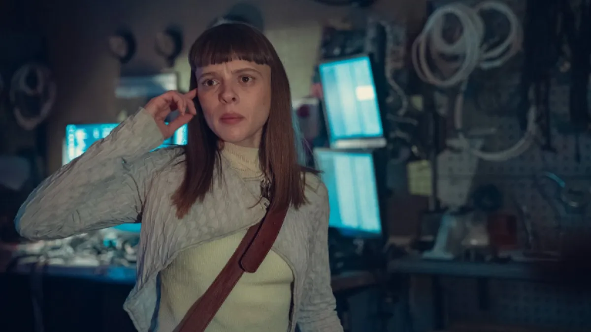 An image of Iris Maplewood, played by Shira Haas, in Netflix's Bodies as part of an explanation of what happened in the show's ending.