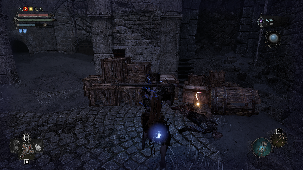 Image of a Treasure Mimic hiding in plain sight in Lords of the Fallen.