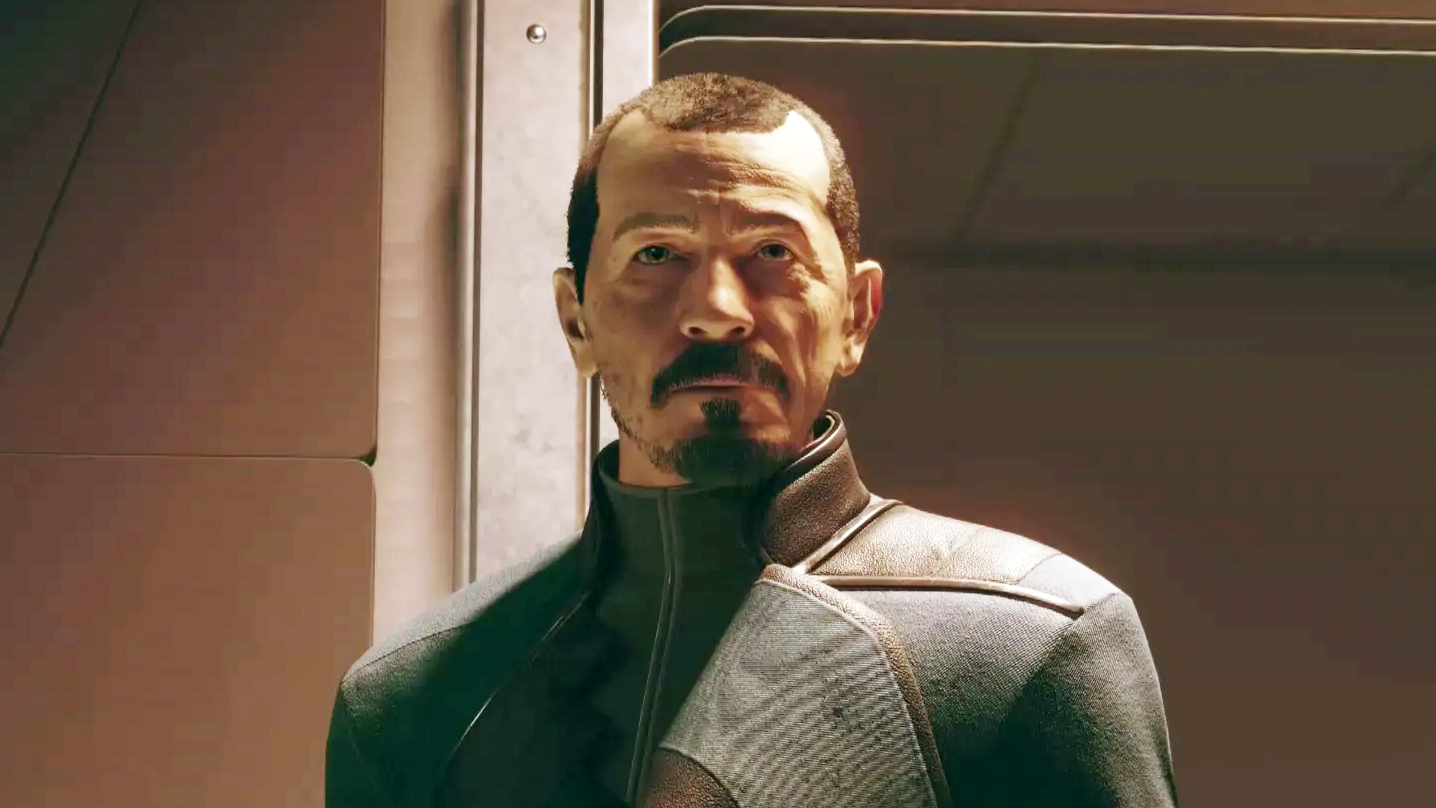 An image of a villain in Starfield in an article about a mission that's like Die Hard gone wrong.