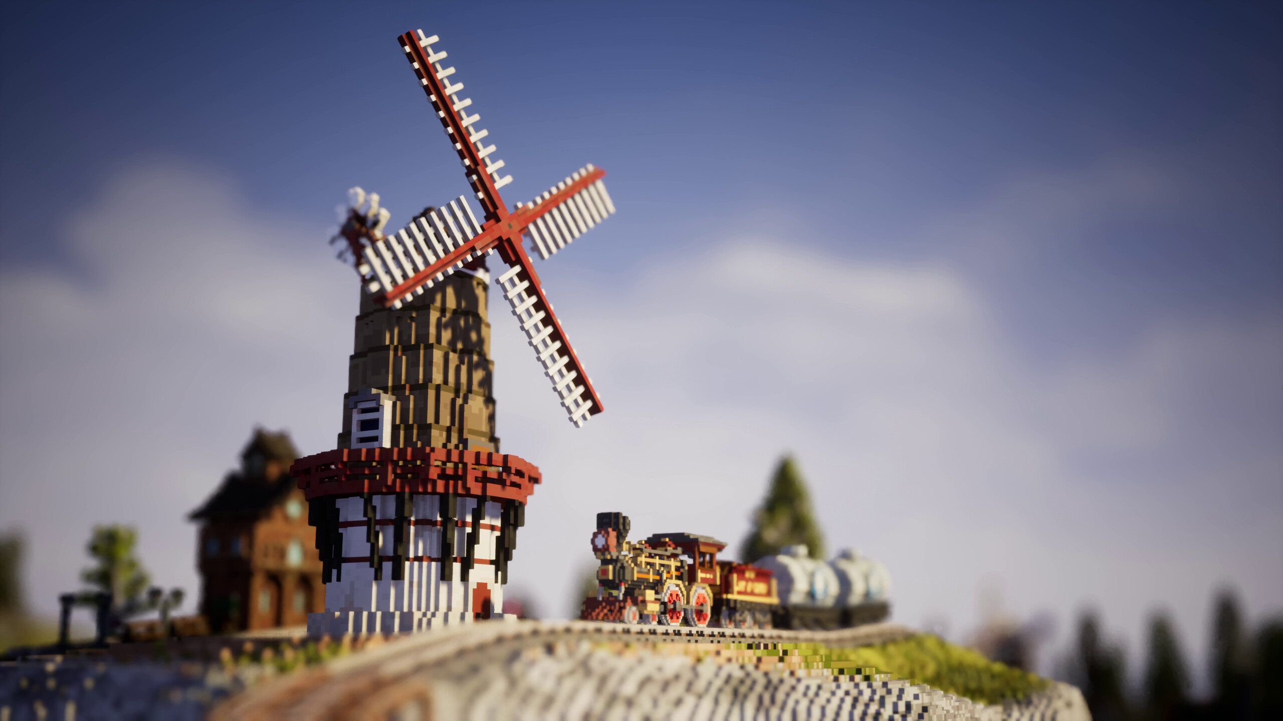 Station to Station interview train game cozy windmill