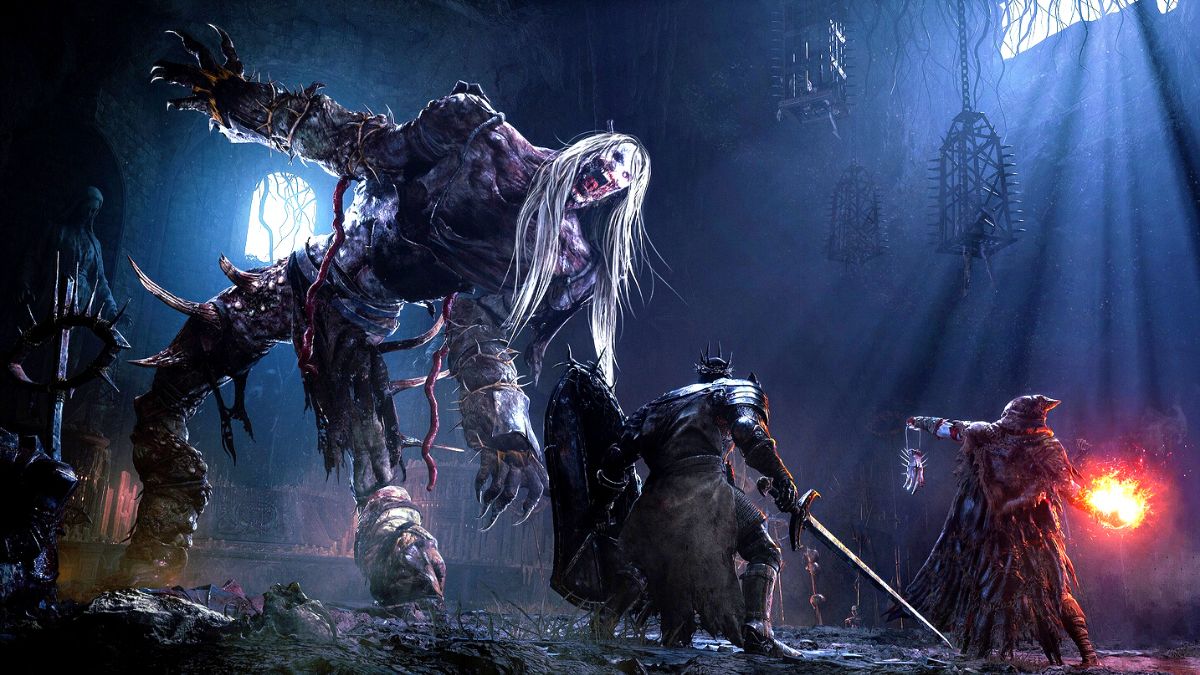A gigantic boss in Lords of the Fallen