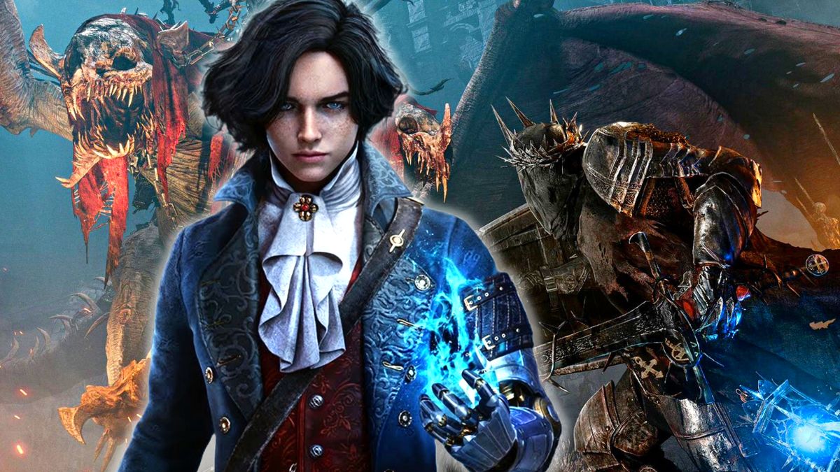 Pinocchio from Lies of P alongside a Hallowed Knight in Lords of the Fallen