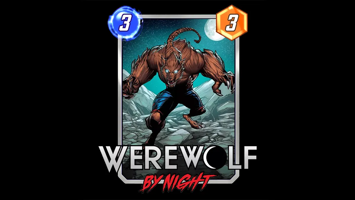 An image showing the Werewolf by Night card in Marvel Snap