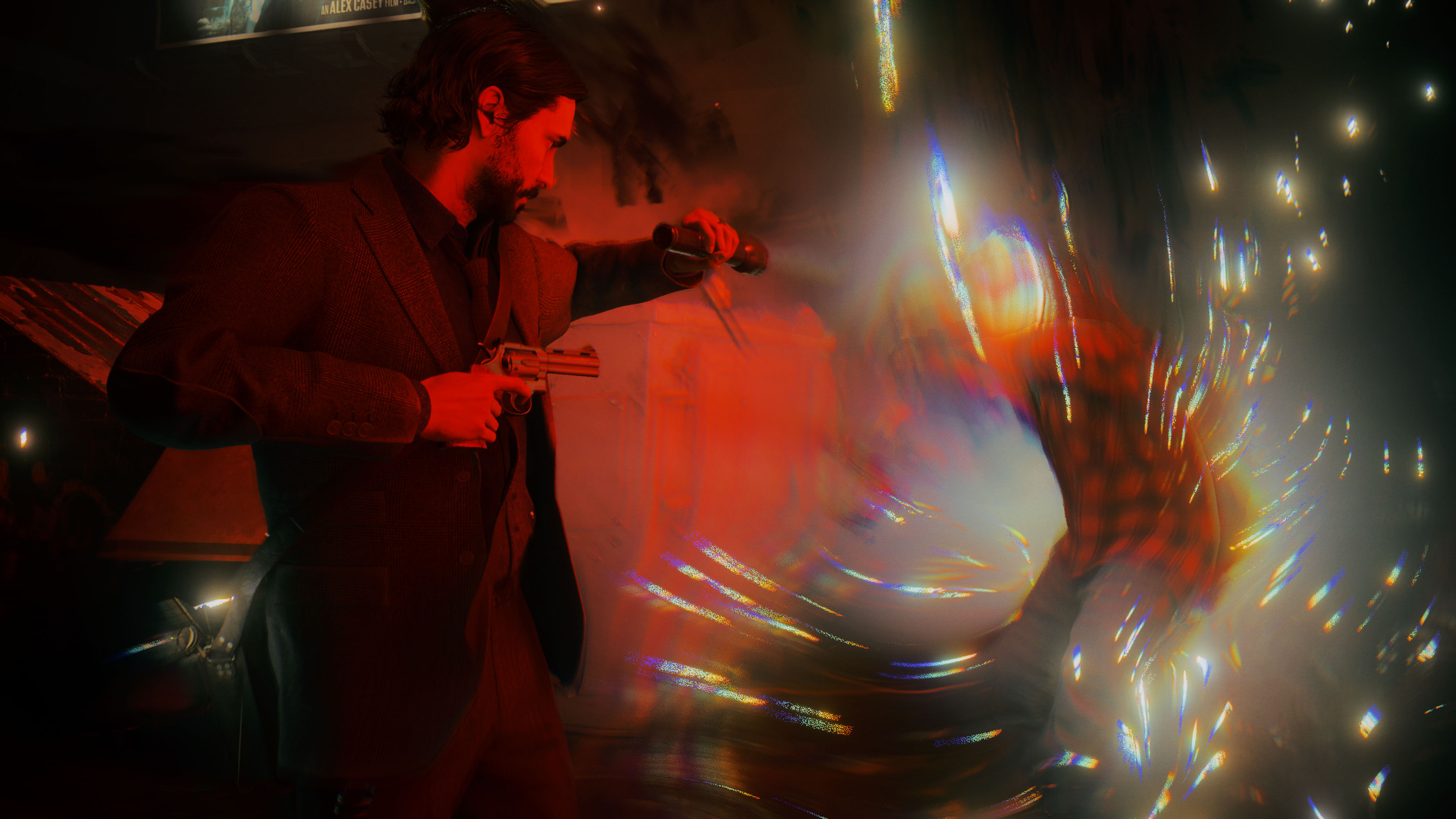 Alan Wake fighting a Taken in Alan Wake 2. But who are the game's voice actors?