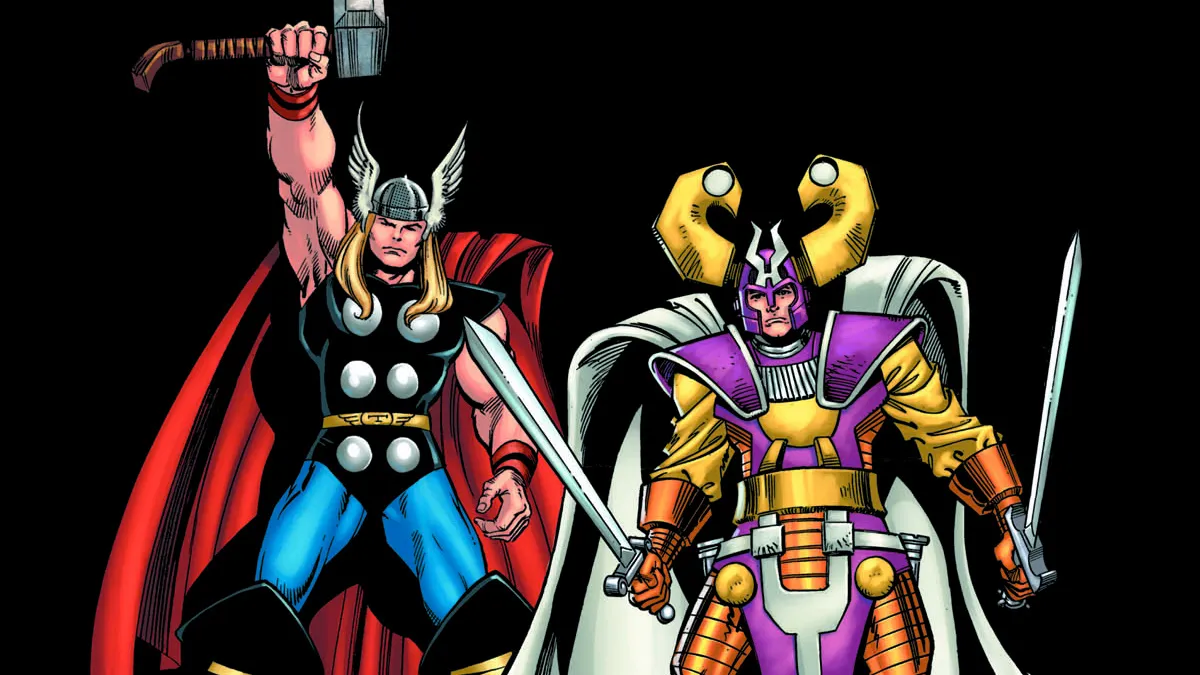 An image of Balder the Brave and Thor as part of an article explaining the reference to the character in Loki.