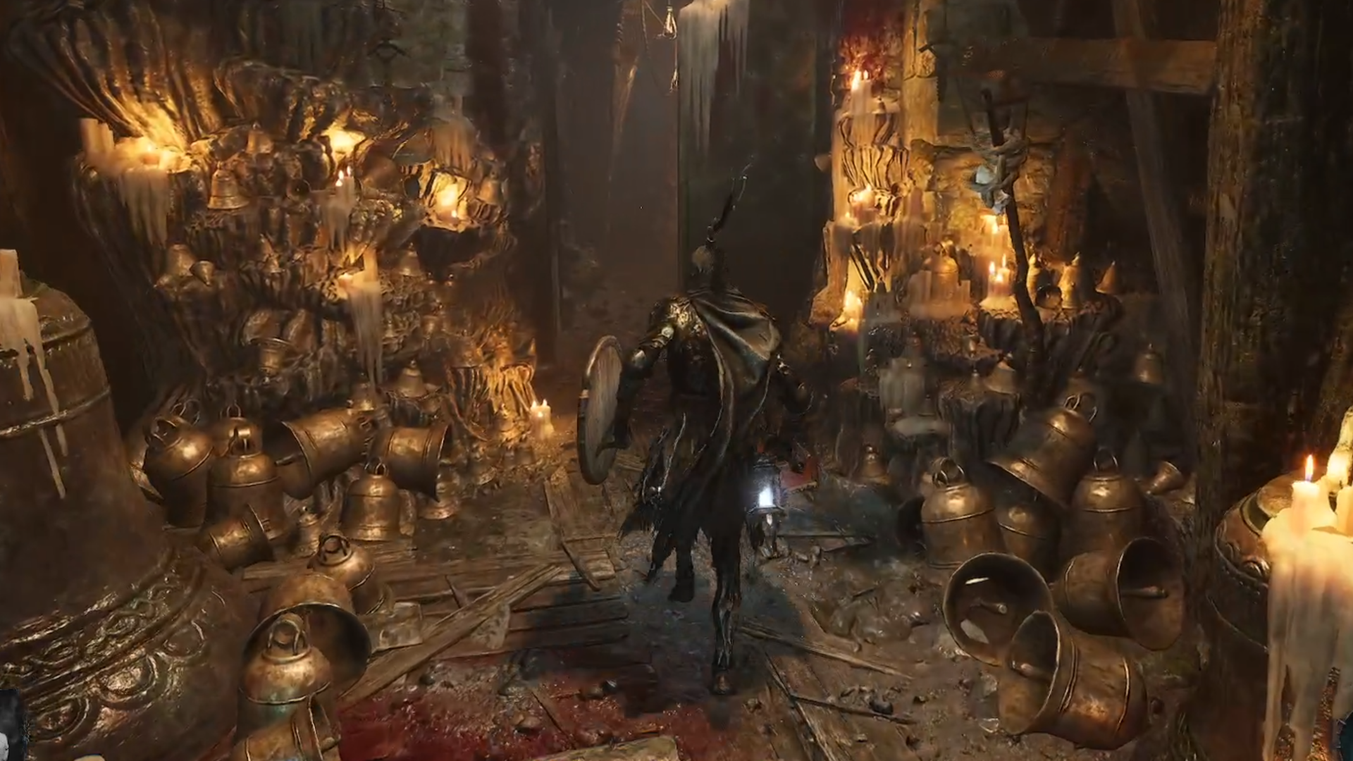 going through the bellroom door in Pilgrim's Perch with the Pilgrim's Perch key